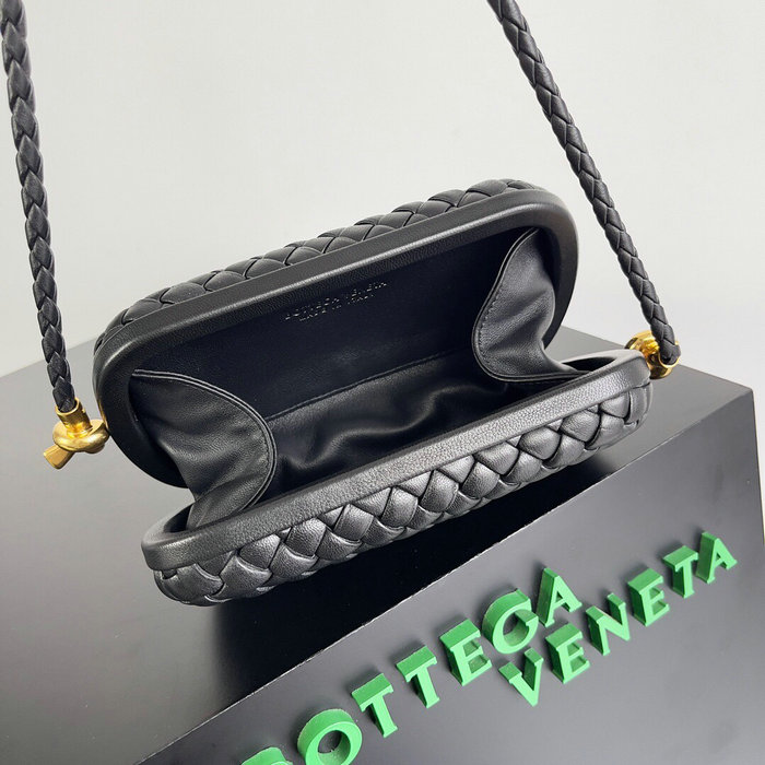 Bottega Veneta Knot Minaudiere Shoulder Bag Black B717623