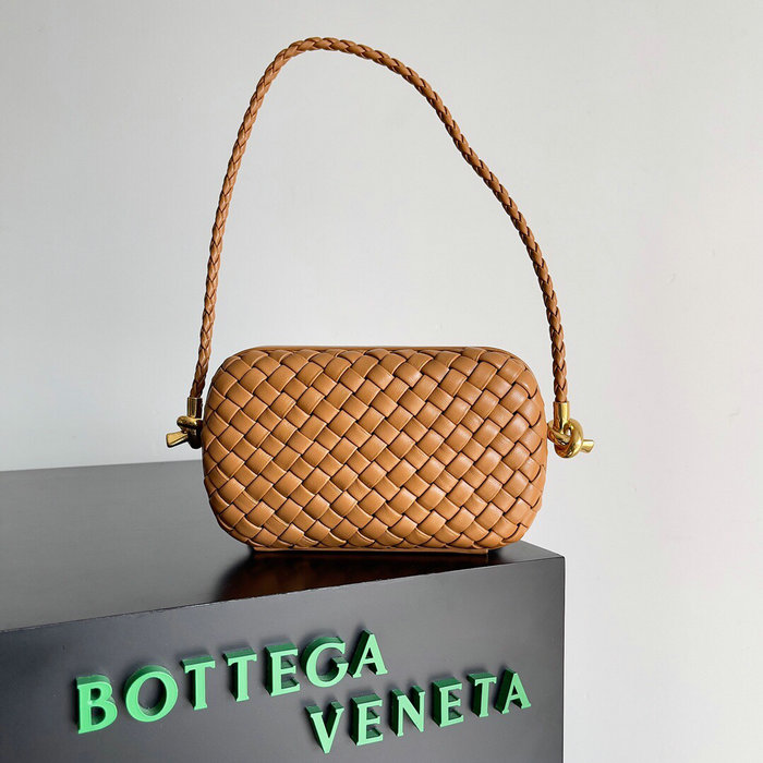 Bottega Veneta Knot Minaudiere Shoulder Bag Brown B717623