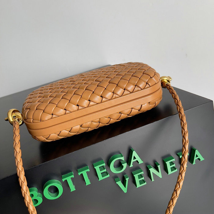 Bottega Veneta Knot Minaudiere Shoulder Bag Brown B717623