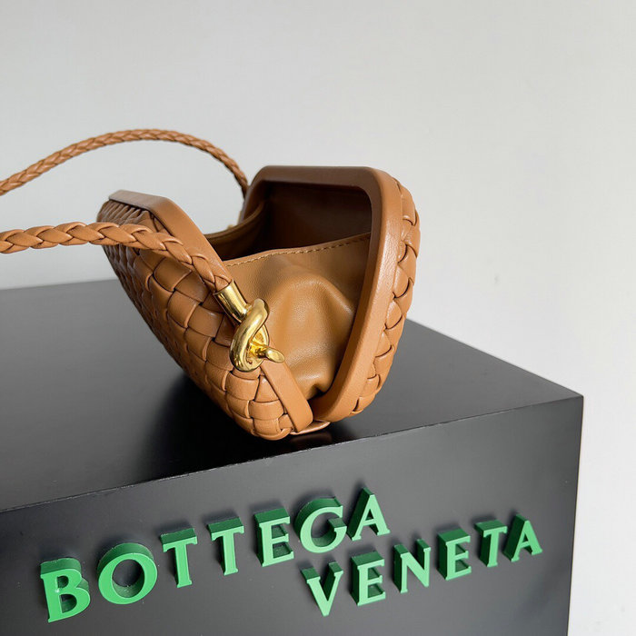 Bottega Veneta Knot Minaudiere Shoulder Bag Brown B717623