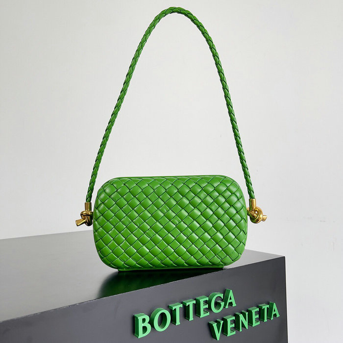 Bottega Veneta Knot Minaudiere Shoulder Bag Green B717623