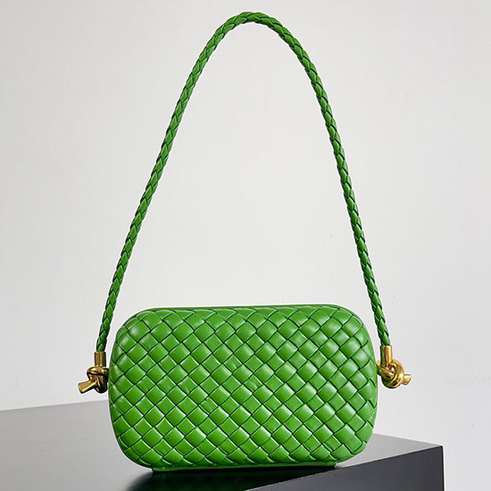 Bottega Veneta Knot Minaudiere Shoulder Bag Green B717623