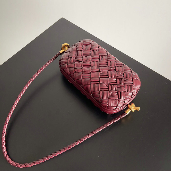 Bottega Veneta Knot On Strap Burgundy B717623