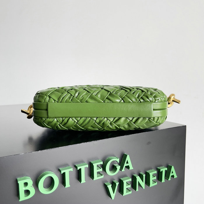 Bottega Veneta Knot On Strap Dark Green B717623