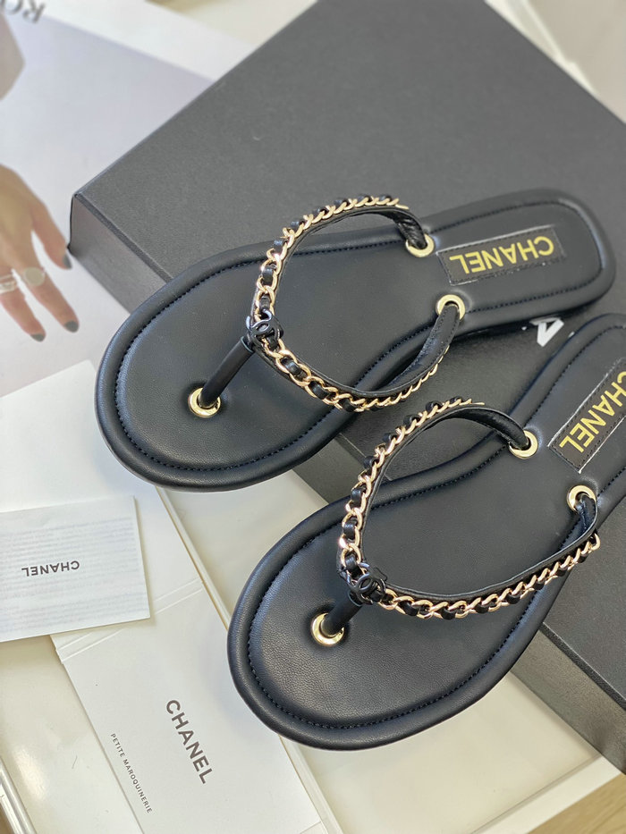 Chanel Sandals Black SDC062203