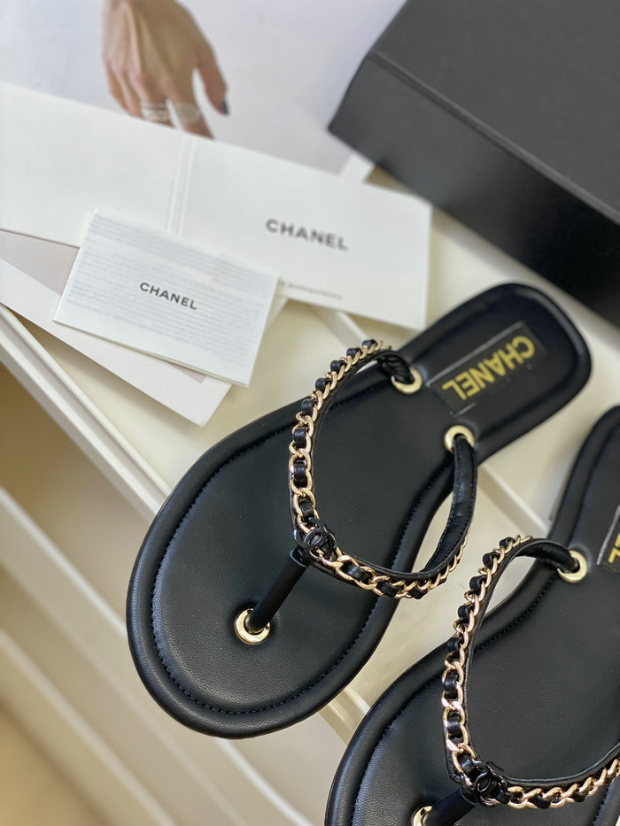 Chanel Sandals Black SDC062203