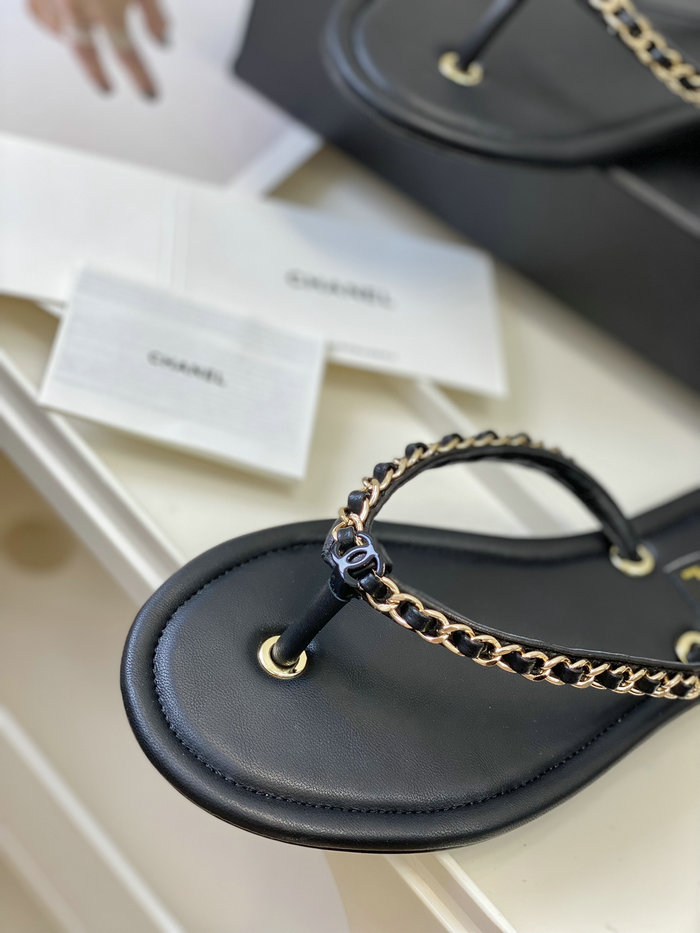 Chanel Sandals Black SDC062203