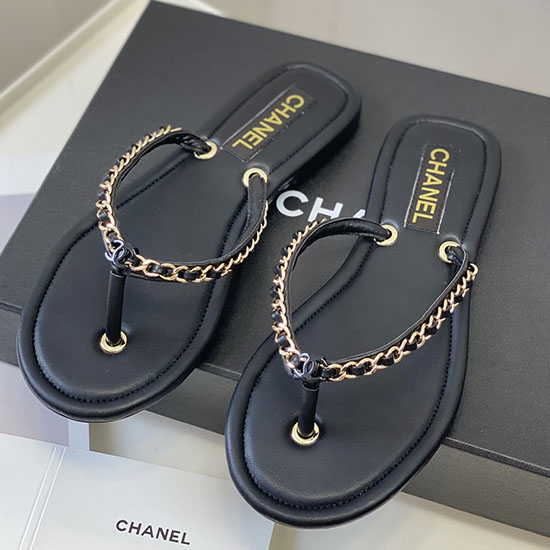 Chanel Sandals Black SDC062203