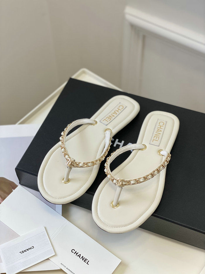 Chanel Sandals White SDC062203