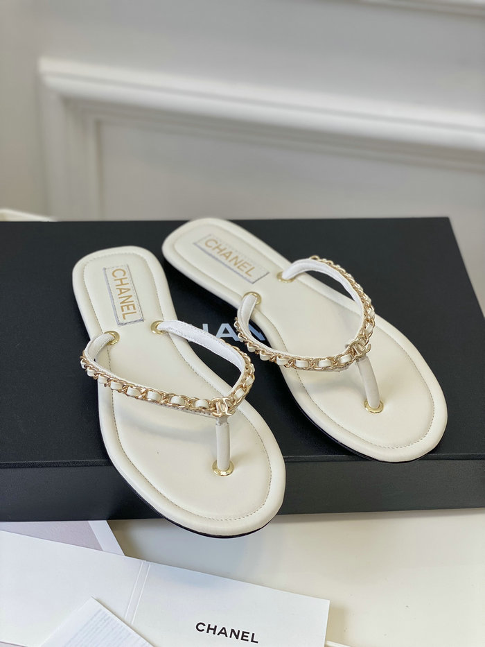 Chanel Sandals White SDC062203