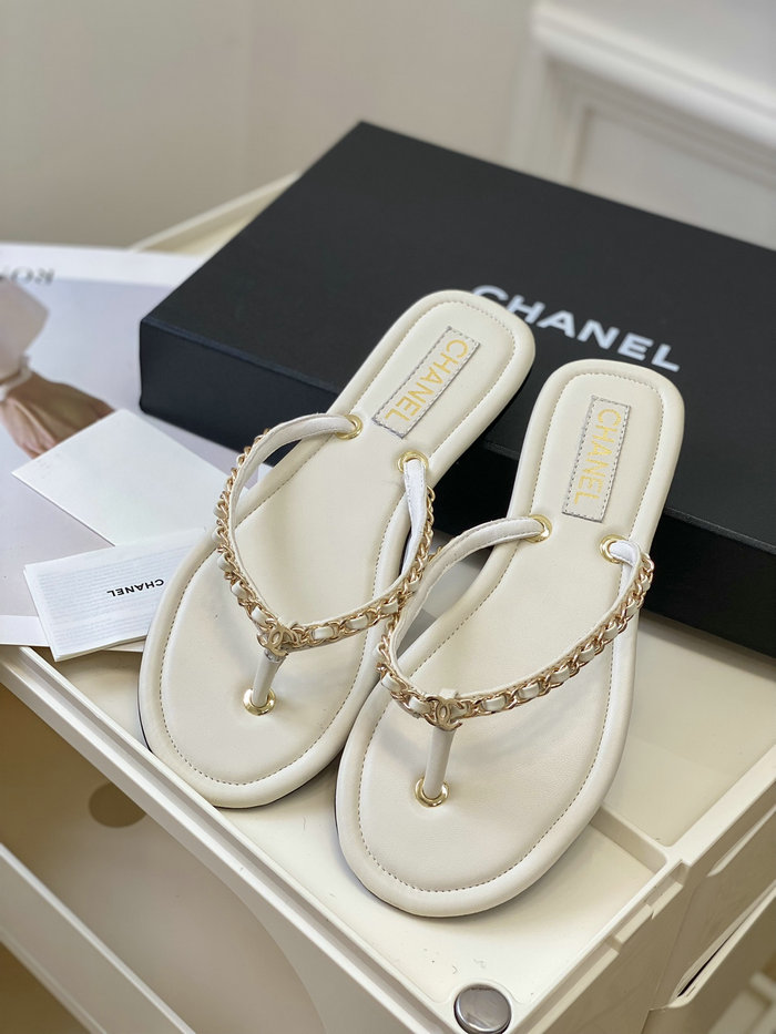 Chanel Sandals White SDC062203