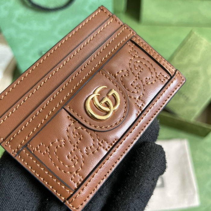 Gucci Card Holder Brown 523159