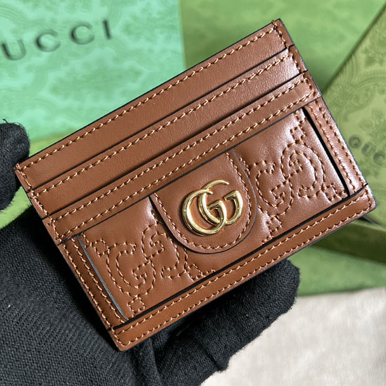 Gucci Card Holder Brown 523159