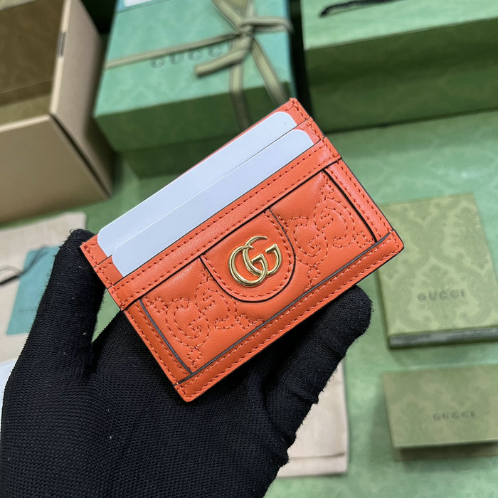 Gucci Card Holder Orange 523159