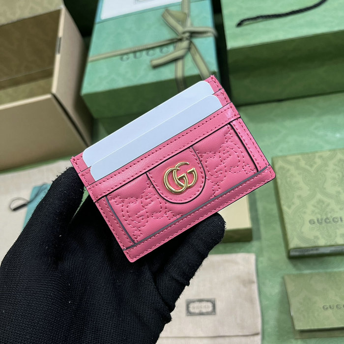 Gucci Card Holder Pink 523159
