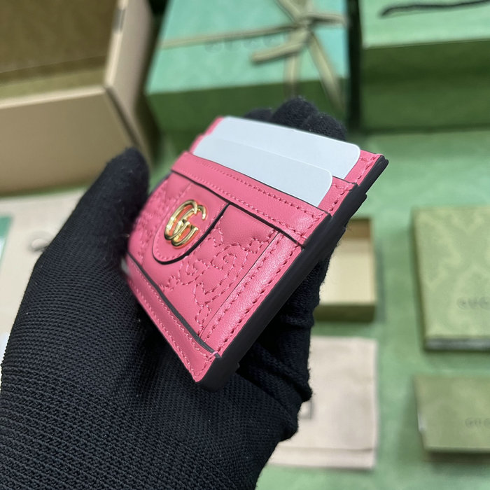 Gucci Card Holder Pink 523159