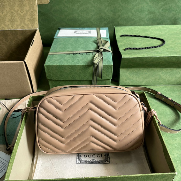 Gucci GG Marmont Small Matelasse Shoulder Bag Beige 447632