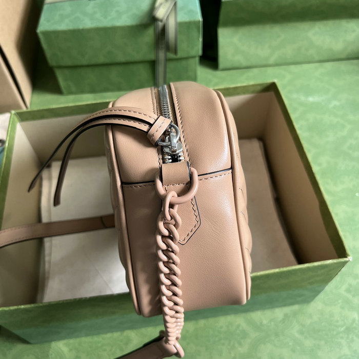 Gucci GG Marmont Small Matelasse Shoulder Bag Beige 447632