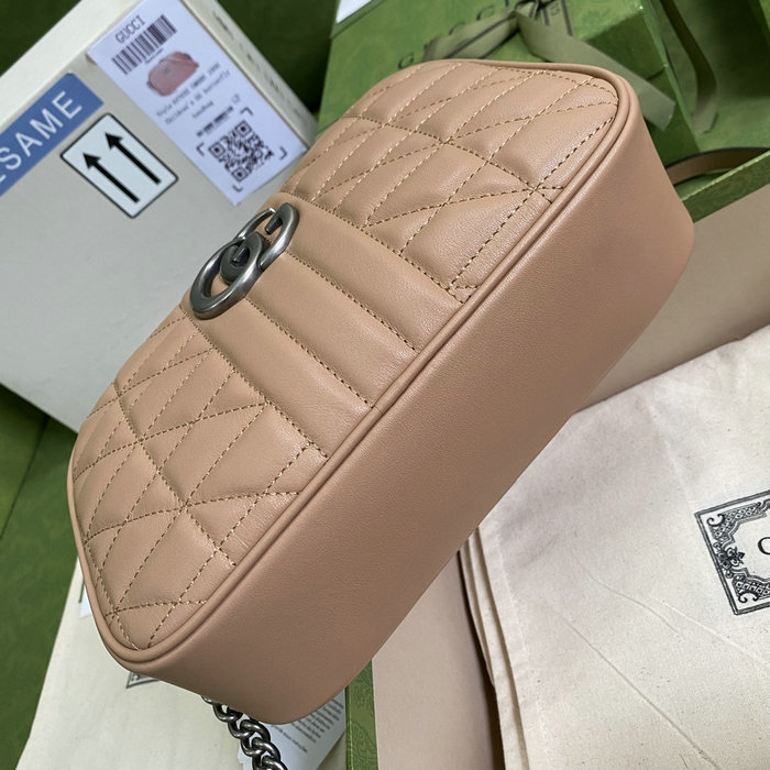 Gucci GG Marmont Small Shoulder Bag Beige 447632