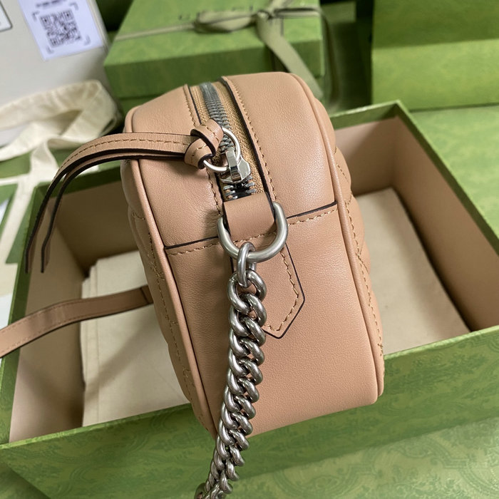 Gucci GG Marmont Small Shoulder Bag Beige 447632