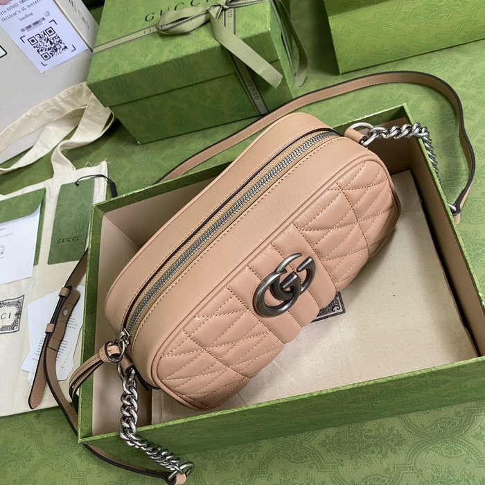 Gucci GG Marmont Small Shoulder Bag Beige 447632