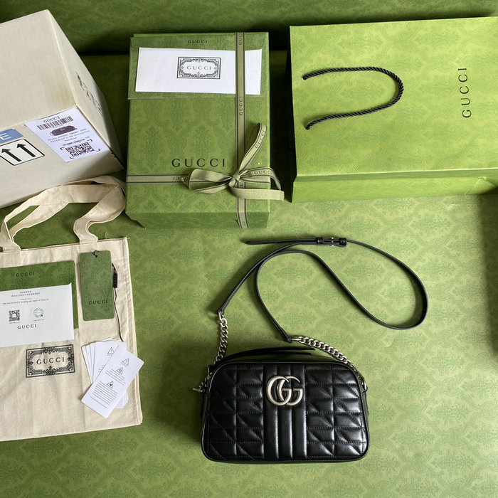 Gucci GG Marmont Small Shoulder Bag Black 447632