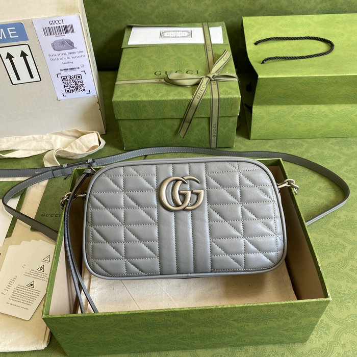 Gucci GG Marmont Small Shoulder Bag Grey 447632