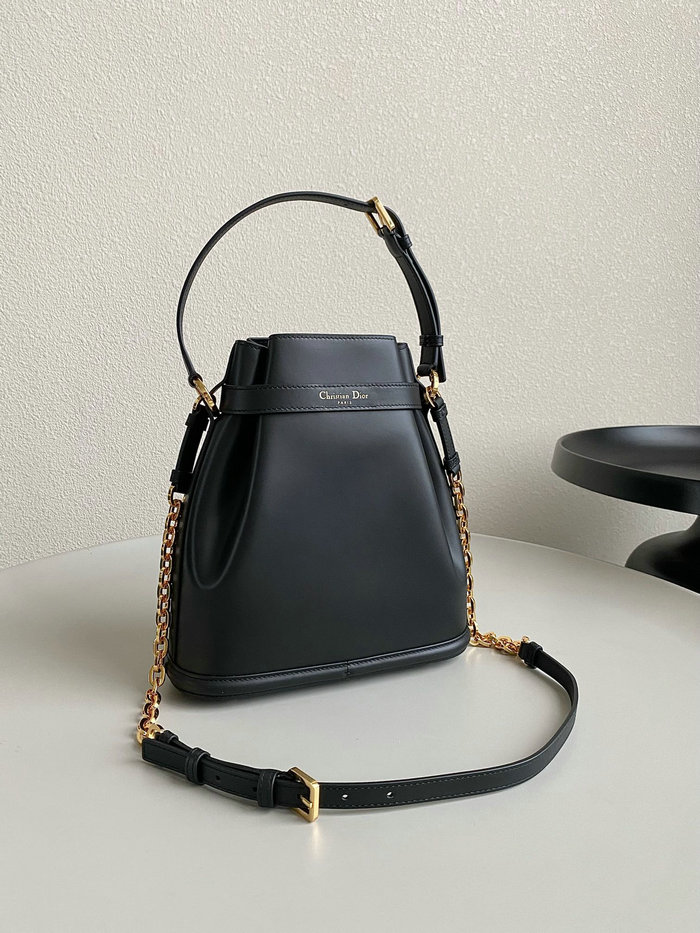 Medium Cest Dior Calfskin Bag Black D7061