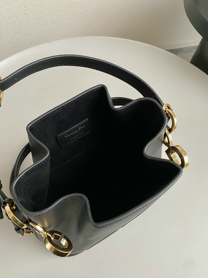 Medium Cest Dior Calfskin Bag Black D7061