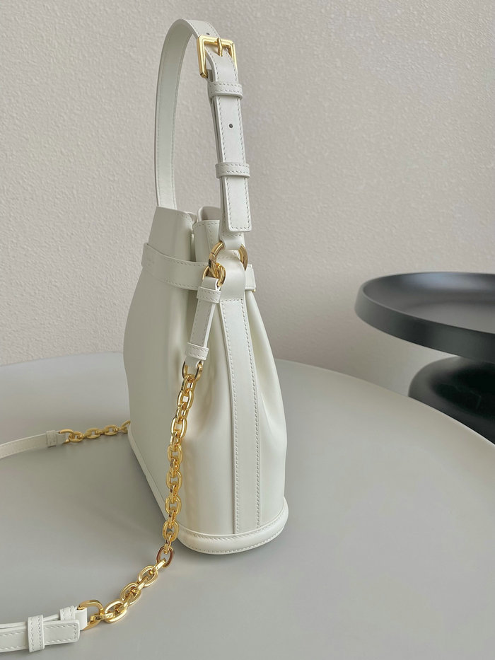 Medium Cest Dior Calfskin Bag White D7061