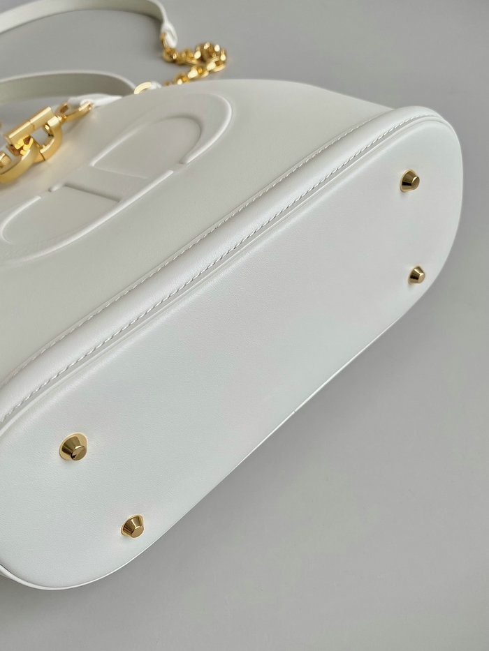 Medium Cest Dior Calfskin Bag White D7061