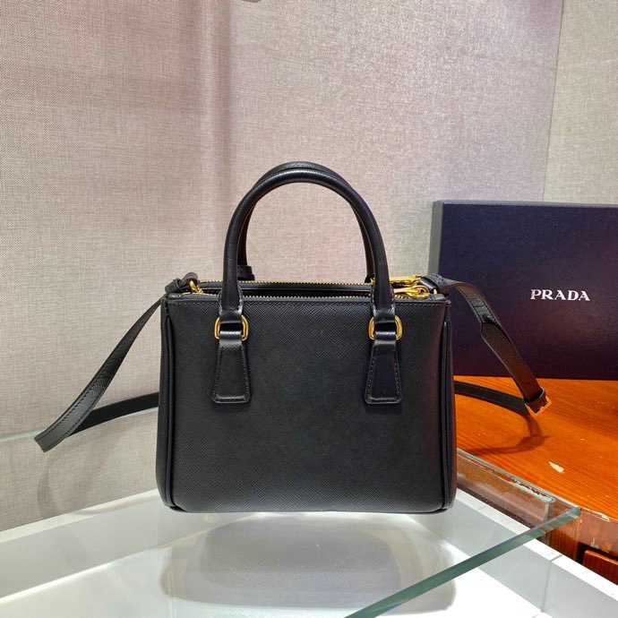 Prada Galleria Saffiano leather mini-bag Black 1BA906