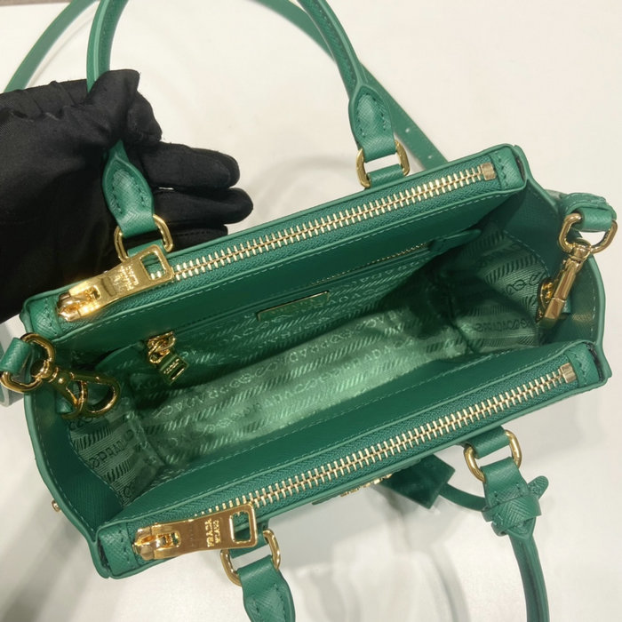 Prada Galleria Saffiano leather mini-bag Green 1BA906