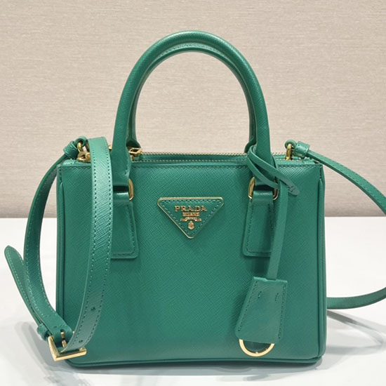 Prada Galleria Saffiano leather mini-bag Green 1BA906