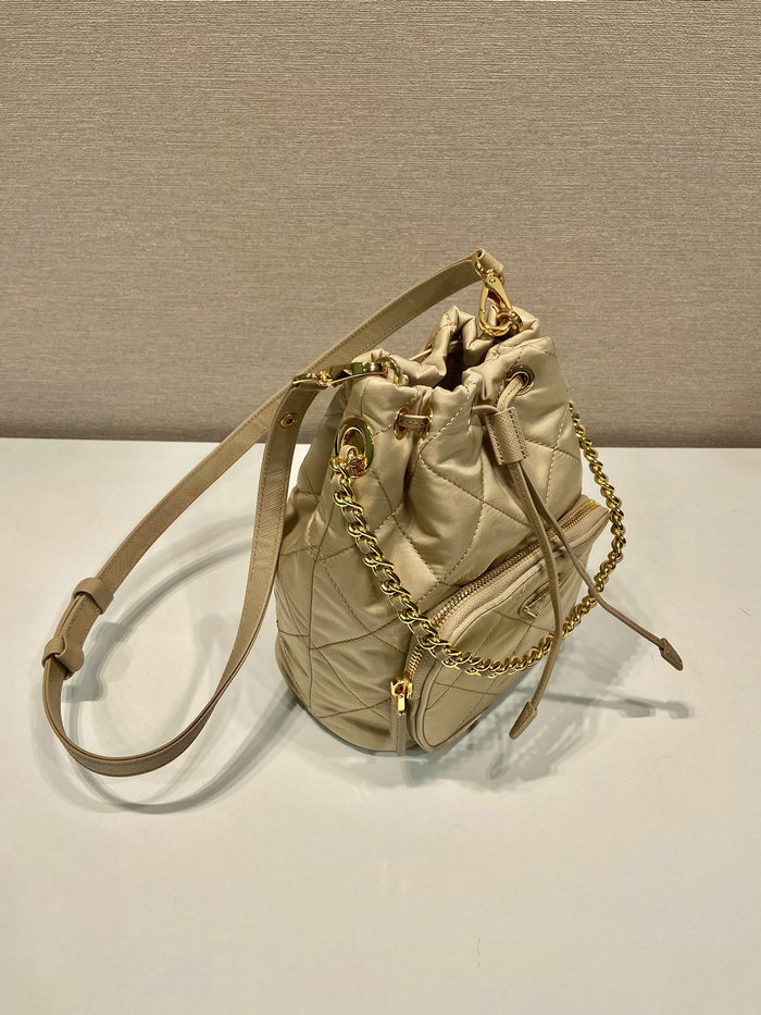 Prada Re-Nylon shoulder bag Beige 1BH038