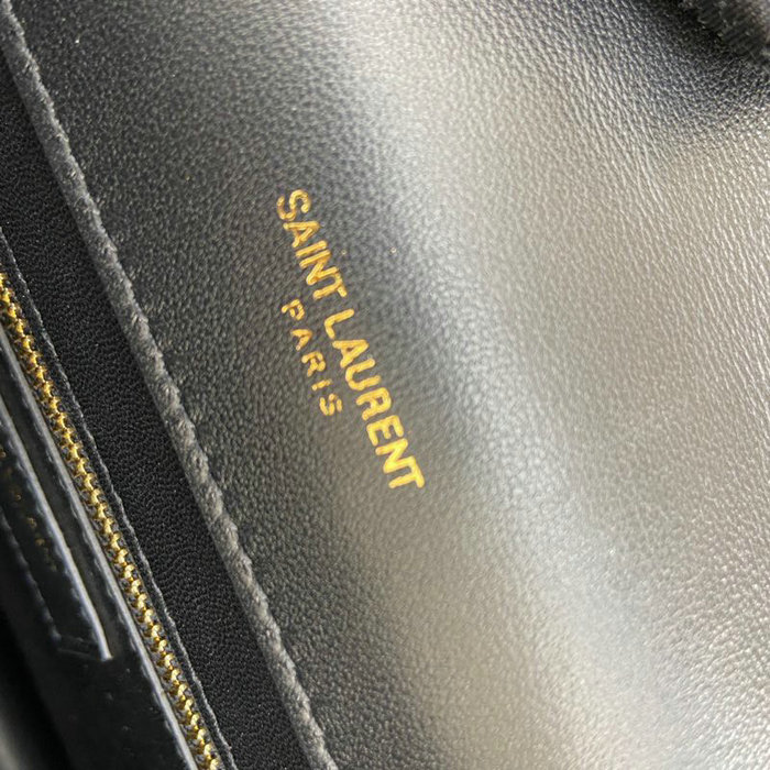 Saint Laurent Lambskin Gaby Satchel Black 668863