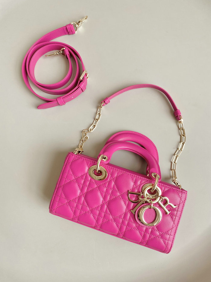 Small Dior Or Lady D-Joy Bag Pink D3380