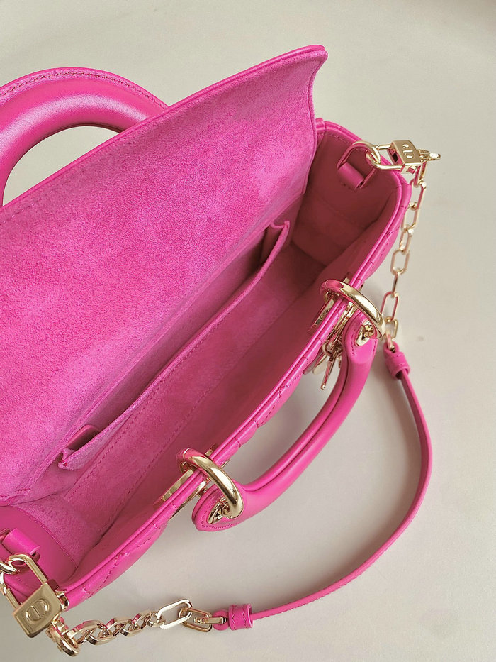 Small Dior Or Lady D-Joy Bag Pink D3380