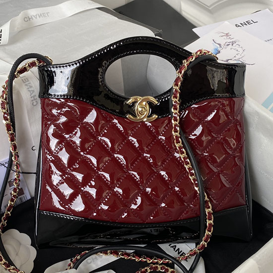Chanel 31 Mini Shopping Bag Burgundy AS4133