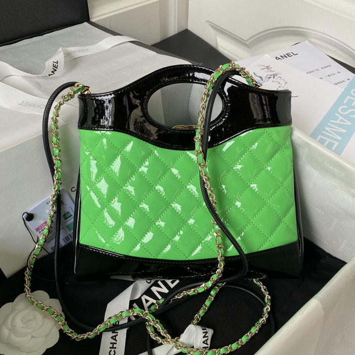 Chanel 31 Mini Shopping Bag Green AS4133