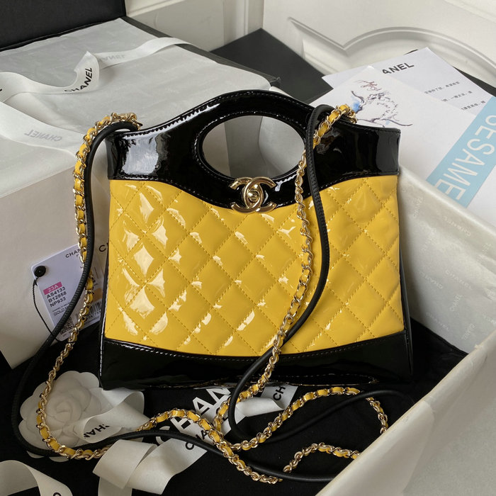 Chanel 31 Mini Shopping Bag Yellow AS4133