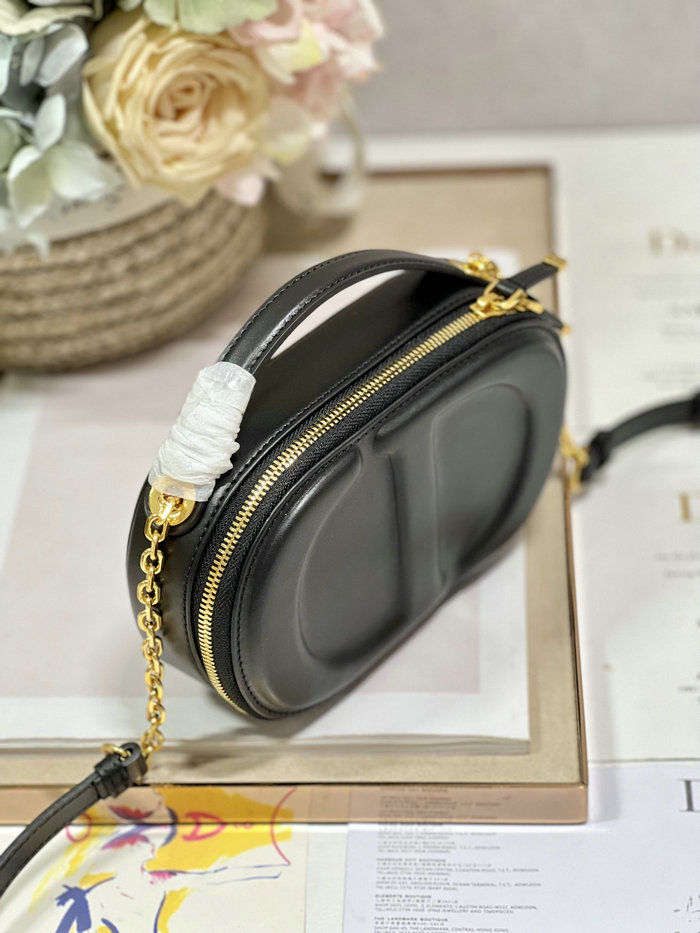 Dior CD Signature Oval Camera Bag Black S2201