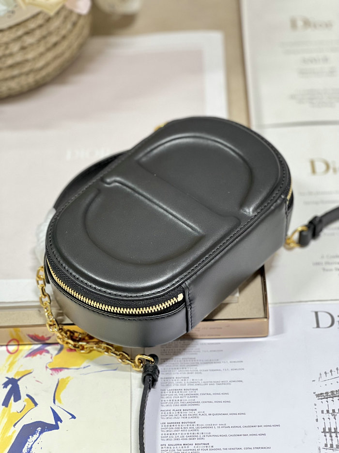 Dior CD Signature Oval Camera Bag Black S2201