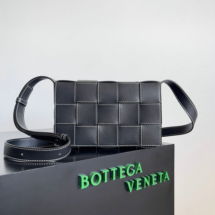 Bottega Veneta Calfskin Cassette Black B758105