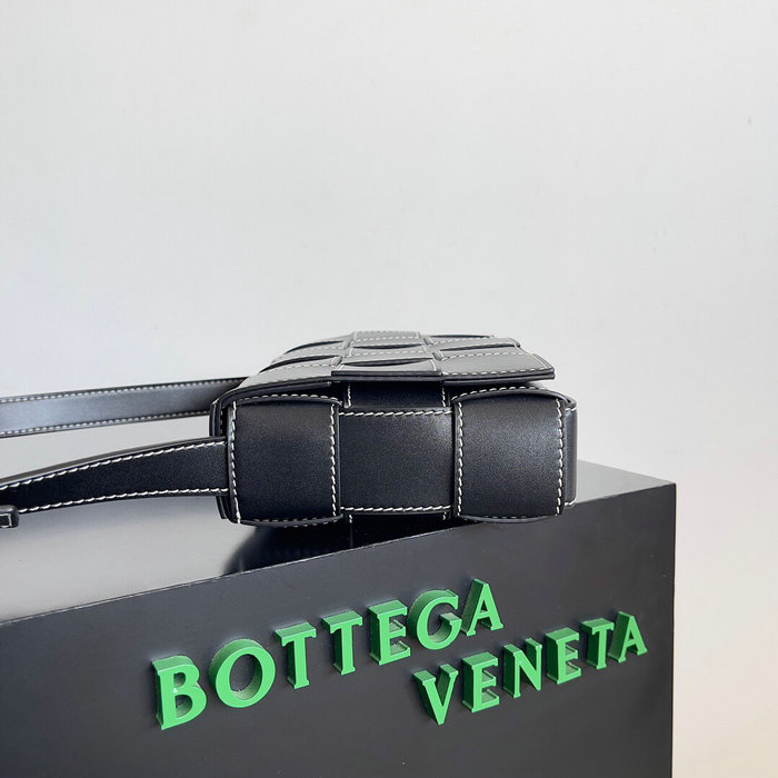 Bottega Veneta Calfskin Cassette Black B758105