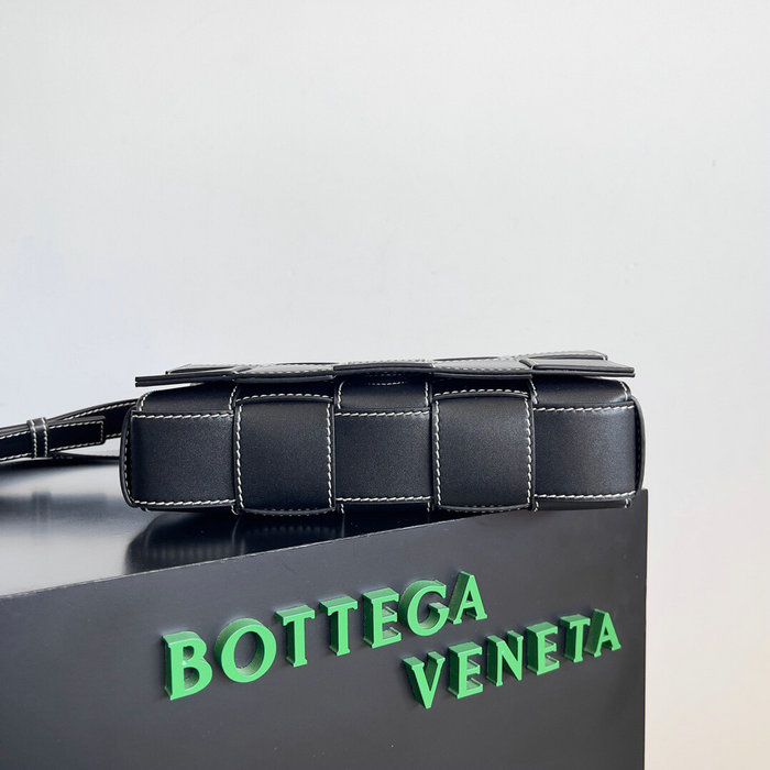 Bottega Veneta Calfskin Cassette Black B758105