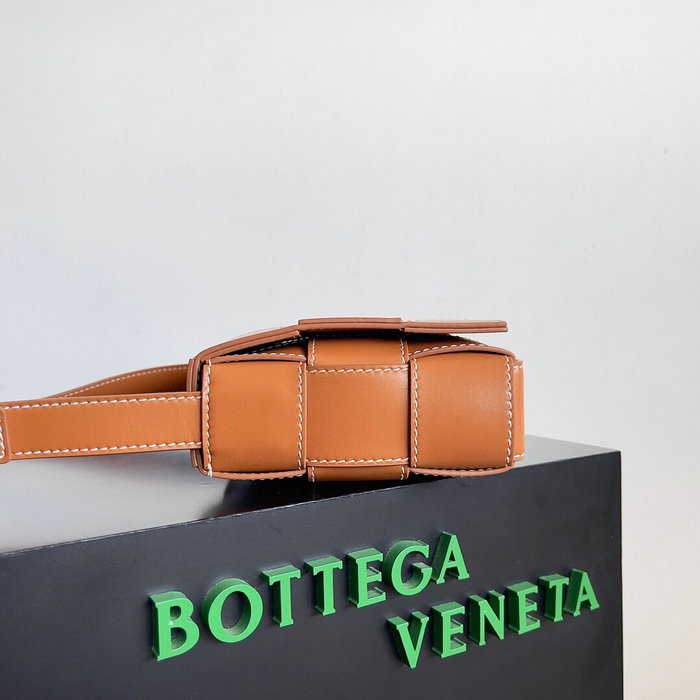 Bottega Veneta Calfskin Cassette Brown B758105