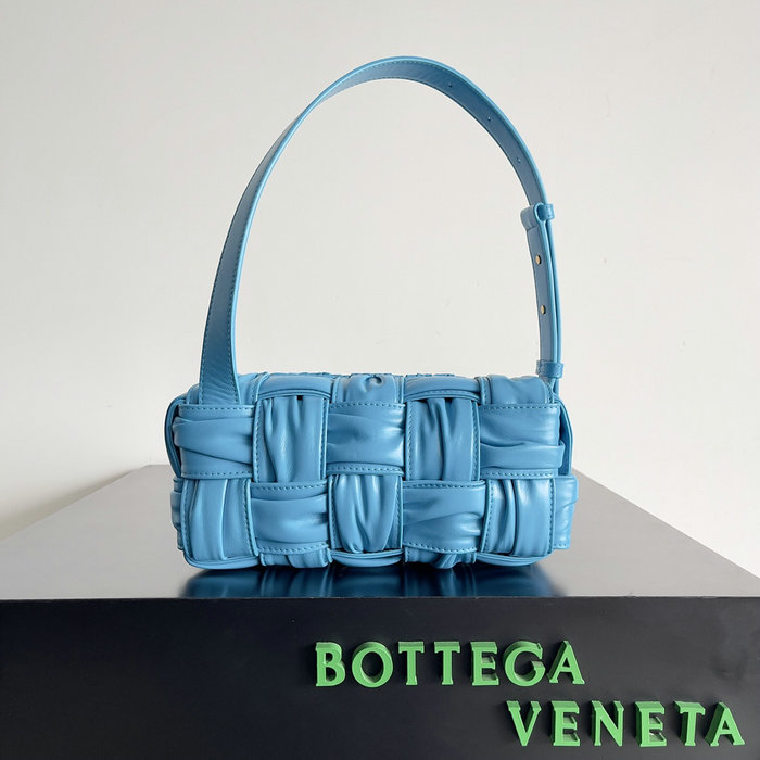 Bottega Veneta Calfskin Hobo Bag Blue B736233