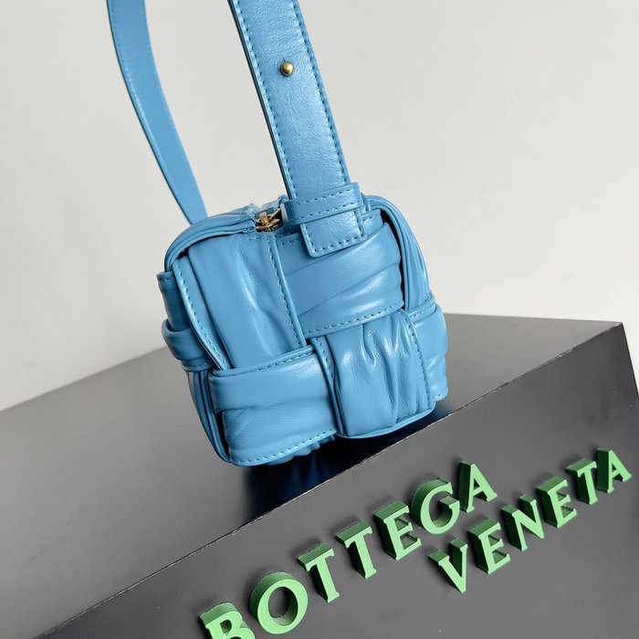 Bottega Veneta Calfskin Hobo Bag Blue B736233