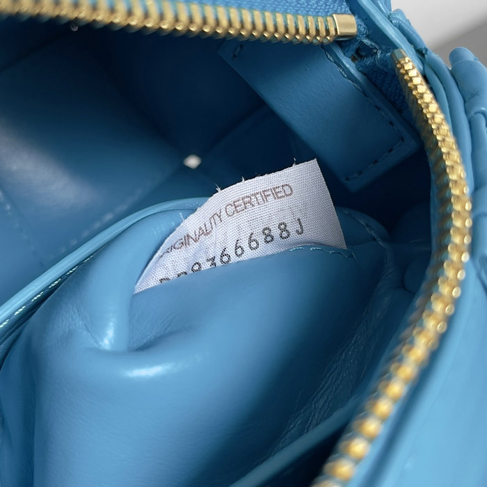 Bottega Veneta Calfskin Hobo Bag Blue B736233